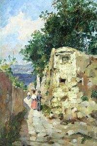 Scorcio Di Vicolo Con Figure