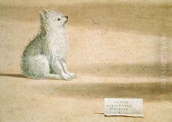 Vision of St. Augustine (detail of the dog) 1502-08 - view 1