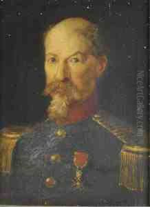 Portrait Of An Officer by Hippolyte Flandrin