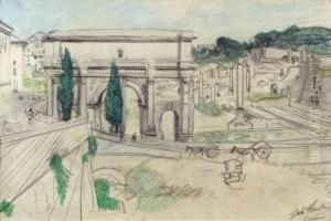 Le Forum Romain by Jules Flandrin