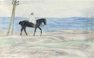 Le Cavalier Dans La Somme by Jules Flandrin