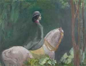La Cavaliere by Jules Flandrin