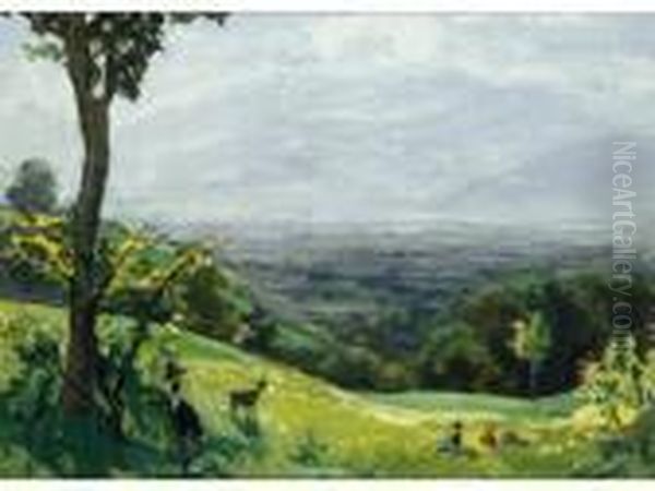 :paysage Champetre A Corenc Et La Chaine Debelledonne - view 1