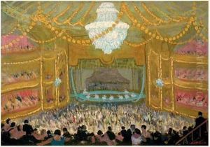 Ballet Russe A L'opera De Paris. by Jules Flandrin