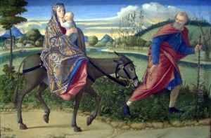 The Flight into Egypt 1500 by Vittore Carpaccio