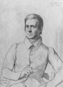 Portrait Of Jean-louis Lacuria by Paul Flandrin