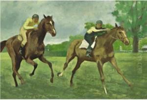 Schooling Steeplechasers by Vaughn Flannery