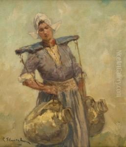 La Laitiere by Gustave Flasschoen