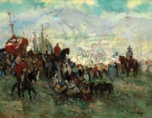 Fete Arabe by Gustave Flasschoen