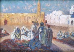 L'ancienne Et La Nouvelle Mosquee A Ouargla En Algerie