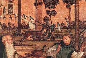 St Jerome and the Lion (detail) 1502