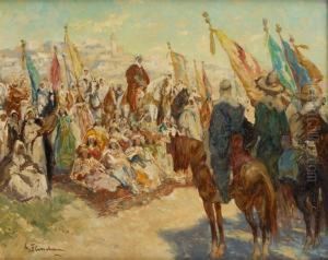 Fete Arabe by Gustave Flasschoen