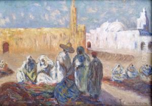 Lancienne Et La Nouvelle Mosquee A Ouargla En Algerie
