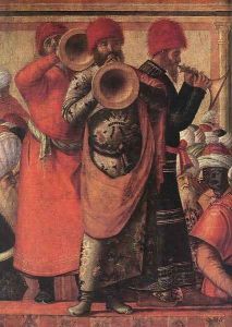 The Baptism of the Selenites (detail 1) 1507 by Vittore Carpaccio