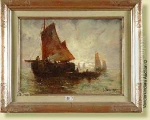 Bateaux De Peche by Gustave Flasschoen