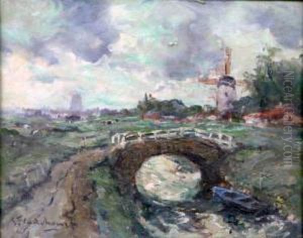 Le Pont Devant Le Moulin - view 1