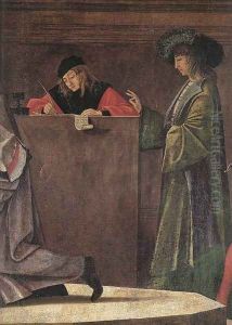 The Ambassadors Depart (detail) 1495-1500 by Vittore Carpaccio