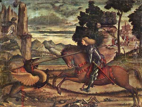 St George and the Dragon (detail) 1516 - view 1
