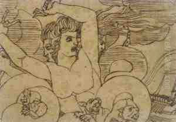 The Harpies Seizing The 
Daughters Of Pandarus; The Meeting Ofulysses And Penelope; Scylla 
(illustrated); Thetis And Eurynamereceive The Infant Vulcan; And Venus 
Disguised Inviting Helen Tothe Chamber Of Paris - view 1