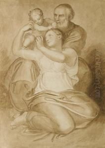 The Holy Family by John Flaxman