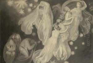 Angels Rescuing A Soul From The Ranks Of The Dead
