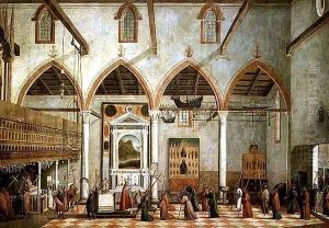 Apparition of the Crucified of Mount Ararat in the Church of Sant' Antonio di Castello, c.1512