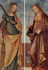 St Catherine of Alexandria and St Veneranda c. 1500 by Vittore Carpaccio