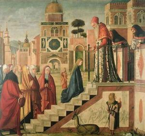 Presentation of Mary in the Temple, oil on canvas, 1504-08 by Vittore Carpaccio