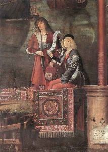 Departure of the Pilgrims (detail 2) 1495 by Vittore Carpaccio