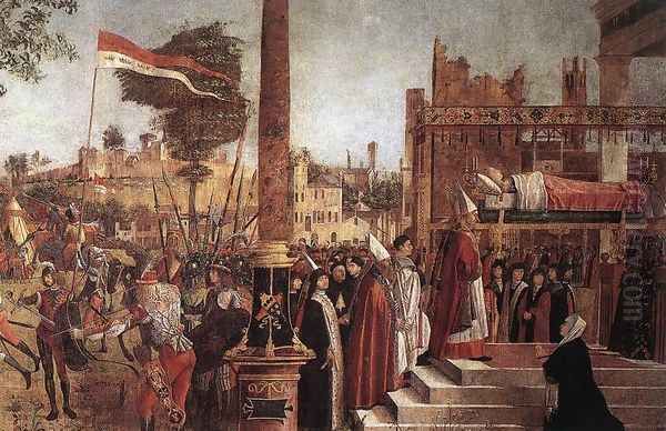 Martyrdom of the Pilgrims and the Funeral of St Ursula (detail 1) 1493 - view 1