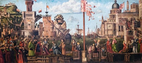 Meeting of the Betrothed Couple and the Departure of the Pilgrims 1495 - view 1