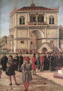 The Ambassadors Return to the English Court (detail) 1495-1500