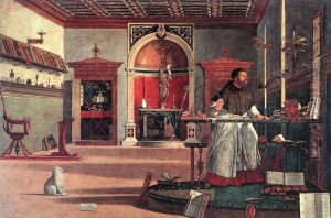 Life of St. Jerome: Vision of St. Augustine (Storie di san Gerolamo: Visione di sant'Agostino) by Vittore Carpaccio