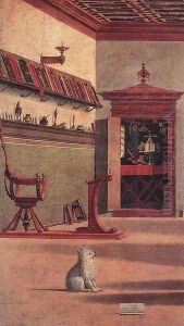 Vision of St Augustin (detail 2) 1502 by Vittore Carpaccio