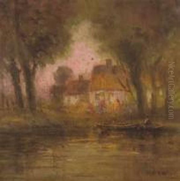 Riverside Cottages, British Landscape - view 1