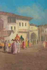 North African Market Square by Blythe Fletcher