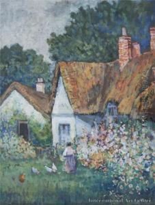 Thatched Cottage by Blythe Fletcher