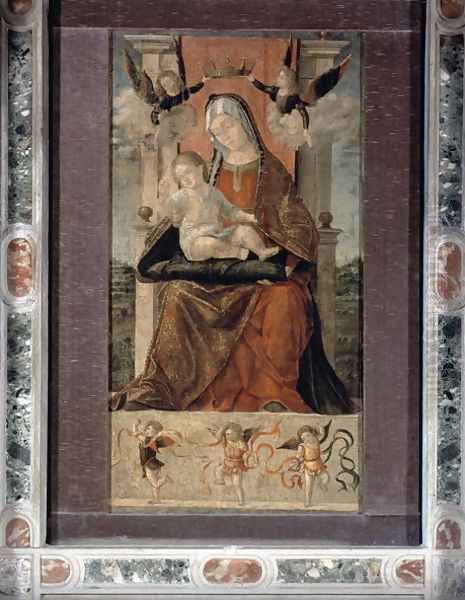 Virgin and Child Enthroned with Five Angels - view 1
