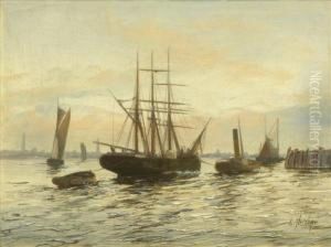 Harbour Scenes by Edwin Fletcher