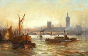Westminster Bridge &amp; Houses Of Parliament