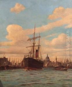 Thames With St Paul's Beyond
