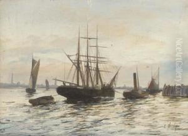 Shipping On The Lower Thames - view 1