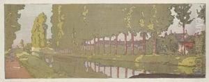 Landscape With A Canal by Frank Morley Fletcher