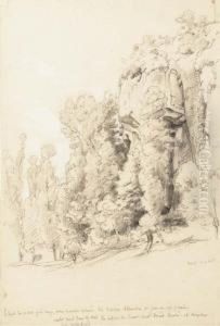 Un Paysage Rocheux Avec Des Arbres Un Paysage Rocheux Avec Des Arbres