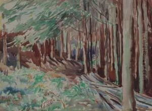 Woodland Scene by Claude Flight