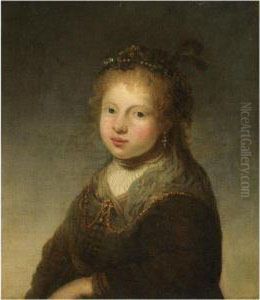 A Young Shepherdess by Govert Teunisz. Flinck