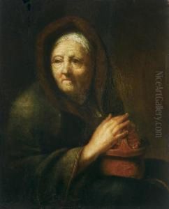 An Old Woman by Govert Teunisz. Flinck