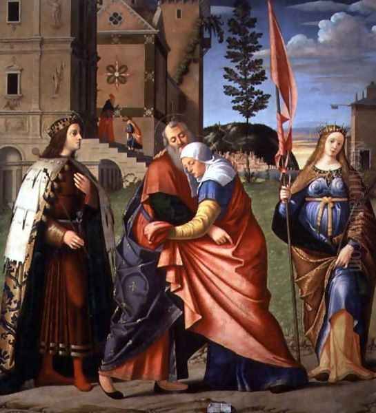 The Meeting at the Golden Gate with Saints, 1515 - view 1
