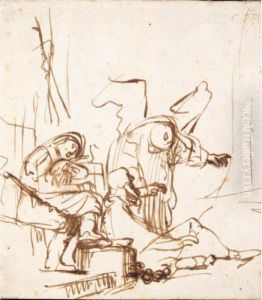 The Liberation Of Saint Peter by Govert Teunisz. Flinck