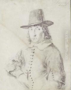 Half-length Study Of A Young Man Half-length Study Of A Young Man